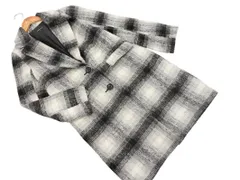 INGNI イング チェック チェスター コート sizeM/白ｘ黒 ◇■ レディース