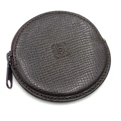 LOEWE ロエベ　アナグラム　コインケース　小銭入れ　レザー　ダークブラウン系　ヴィンテージ