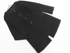 UNTITLED アンタイトル ウール混 ノーカラー コート size2/黒 ◇■ レディース