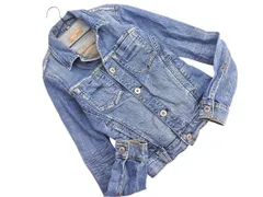 Yanuk ヤヌーク Gジャン デニム ジャケット sizeP/紺 ■◇ レディース