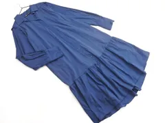 ZARA ザラ フリル 切替 シャツ ワンピース sizeS/青 ■◇ レディース