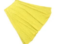 Jocomomola ホコモモラ ドット フレア スカート size40/黄 ■◇ レディース