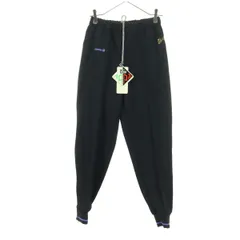 未使用 asics アシックス 90s オールド 英字 ロングジャージパンツ L ブラック レディース 古着