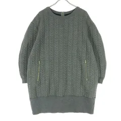 Spick and Span スピックアンドスパン リーフ柄 長袖 トレーナー グレー バックジップ レディース 古着のサムネイル