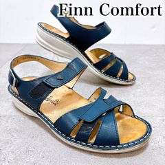 フィンコンフォート サンダル 紺色 Finn Comfort 美品 - メルカリ