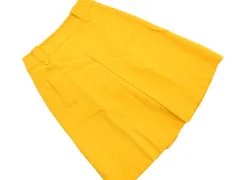 MICHAEL KORS マイケルコース ウール100% タック スカート size4/黄 ◇■ レディースのサムネイル