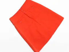 MACPHEE マカフィー トゥモローランド リネン混 Aライン 台形 スカート size38/オレンジ ■◇ レディース