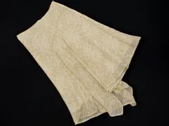 KUMIKYOKU 組曲 総柄 アシンメトリー スカート size1/ライトベージュ ■◇ レディース