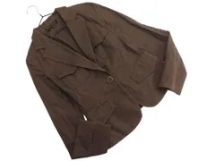 UNTITLED アンタイトル リネン混 ジャケット size1/茶 ■◇ レディースのサムネイル