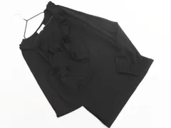 NATURAL BEAUTY BASIC ナチュラルビューティーベーシック フリル カットソー sizeM/黒 ■◇ レディース