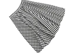 IENA イエナ チェック フレア スカート size36/黒ｘ白 ■◇ レディース