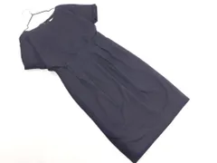 UNTITLED アンタイトル Aライン ワンピース size2/濃紺 ■◆ レディース