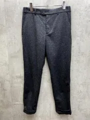 BEAMS ビームス ウール フランネル ターンナップ スラックス パンツ グレー ◆■レディース