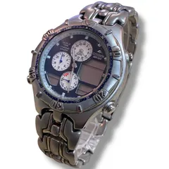 [60]260128-10625-410 KT300【現状品】CITIZEN WR100 C300-001440K クロノグラフ PROMASTER デジアナ 文字盤ブラック 腕周り最大約18cm シチズン メンズ 腕時計