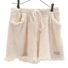 gelato pique ジェラートピケ ルームウェアショートパンツ F ホワイト ふわもこ レディース 古着