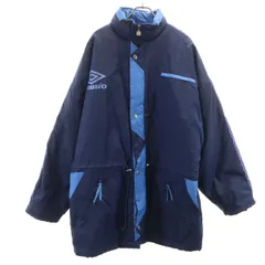 umbro アンブロ トレーニング ベンチコート L ネイビー 裏ボア メンズ 古着のサムネイル