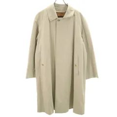 BURBERRY LONDON バーバリーロンドン 日本製 ステンカラーコート 90-165 グレージュ 三陽商会 ライナー付き メンズ 古着