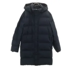UNIQLO ユニクロ シームレス ダウンコート L ネイビー メンズ 古着