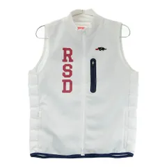 サイズ：S ROUGH&SWELL ラフアンドスウェル  裏起毛 中綿 ジップベスト  ホワイト系 [240101632277] ゴルフウェア レディース ストスト