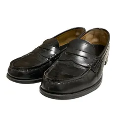 良品 HARUTA ハルタ コインローファー 4514 24cm 2E ブラック レディース 古着 中古 USED