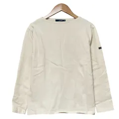 美品 SAINT JAMES セントジェームス ウェッソン カットソー XS キナリ レディース 古着 中古 USED