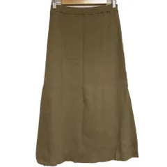 良品 BEAUTY&YOUTH ビューティー&ユース カシミヤブレンド リブニットスカート サイズS モカ レディース 古着 中古 USED