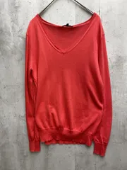 allureville アルアバイル Vネック 長袖 ニット セーター size2/赤 ◇■レディース