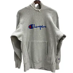 チャンピオン Champion 90's USA製 REVERSE WEAVE ロゴ刺繍 パーカ グレー Lサイズ 201MT-5280 VB