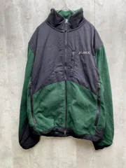 XLARGE エクストララージ フリース ブルゾン ジャケット sizeS/黒ｘ緑 ◆■◎メンズ