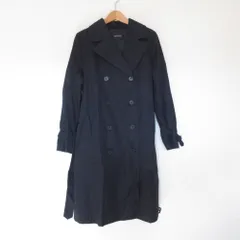 美品 UNTITLED アンタイトル トレンチコート サイズ1 ブラック レディース 古着 中古 USED
