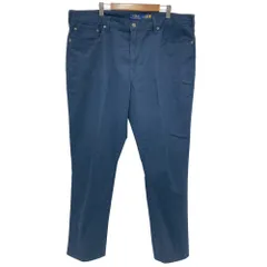 美品 POLO RALPH LAUREN ポロラルフローレン THE SULL IVAN SLIM コットンパンツ チノパン 38/32 ネイビー メンズ 古着 中古 USED