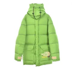 グッチ GUCCI ザ ノースフェイス THE NORTH FACE 21AW ダウンジャケット フード S 緑 グリーン 663751 ☆AA★のサムネイル