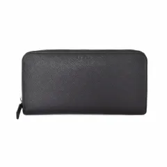 プラダ PRADA ラウンドファスナー 長財布 ロングウォレット レザー 黒 ブラック 2ML317 ☆AA★