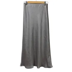 美品 BEAUTY&YOUTH ビューティー＆ユース ユナイテッドアローズ ポリエステル マーメイドフレアスカート M グレー レディース 古着 中古 USED