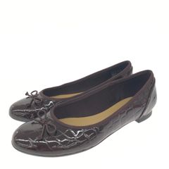 PRADA ダークワイン フラットシューズ23cm - メルカリ