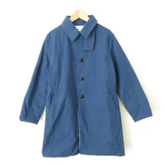 EEL Products イール 定番モデル SAKURA COAT サクラコート コットン シングル ミドル丈 スプリングコート XS ブルー レディース 古着 中古 USED