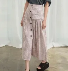 アトリエナイン CHECK スカート(未使用)