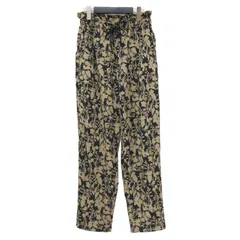 JOURNAL STANDARD relume ジャーナルスタンダード パンツ ブラック ブラウン サイズ:FREE | 22春夏 バイカラー フラワー イージーパンツ | プルオンパンツ テーパード ドロスト | ボトムス ズボン【レディース】【中古】