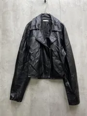 RESEXXY リゼクシー フェイクレザー ライダース ジャケット sizeF/黒 ◆■レディース