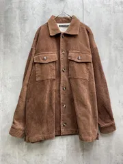 RASVOA ラスボア コーデュロイ バックプリント ジャケット sizeF/茶 ◆■メンズ