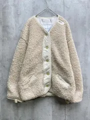 SANSeLF サンセルフ ボア ブルゾン ジャケット アイボリー ◆■◎レディース