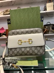 645454 グッチ ホースビット 1955 スモール ショルダー クロスバック 白 カメラバッグ
