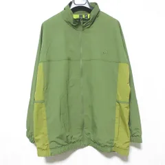 良品 adodas アディダス W FI WORD WV JK ナイロン バックプリント ウーブンジャケット ブルゾン 大きいサイズ 2XOT カーキ レディース 古着 中古 USED