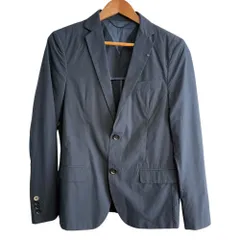 美品 DIESEL ディーゼル シングル 2B テーラードジャケット 44 ネイビー メンズ 古着 中古 USED