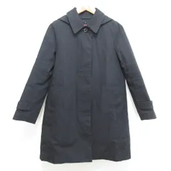 良品 MACKINTOSH PHILOSOPHY マッキントッシュフィロソフィー アビントン ライナー コットンボンディングコート サイズ36 ネイビー レディース 古着 中古 USED