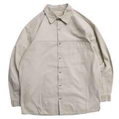 90s PERRY ELLIS コットンリネン 長袖シャツ 無地 - メルカリ