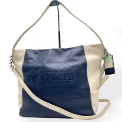 極美品　COACH コーチ　2way トートバッグ　ショルダーバッグ　ネイビー