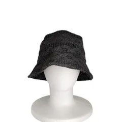 美品 CA4LA カシラ LACE HAT 4 レース バケットハット 帽子 SHK00926 グレー レディース 古着 中古 USED