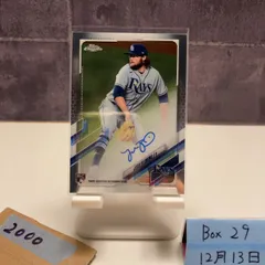 2021 Topps Chrome Josh Fleming 直筆サインカード Tampa Bay Rays RC ルーキー Rookie  カード