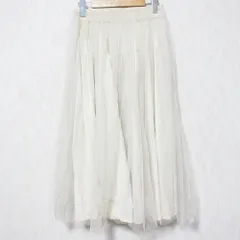 未使用 green label relaxing グリーンレーベルリラクシング ユナイテッドアローズ チュールスカート 3624-169-2363 FREE ベージュ レディース 古着 中古 USED